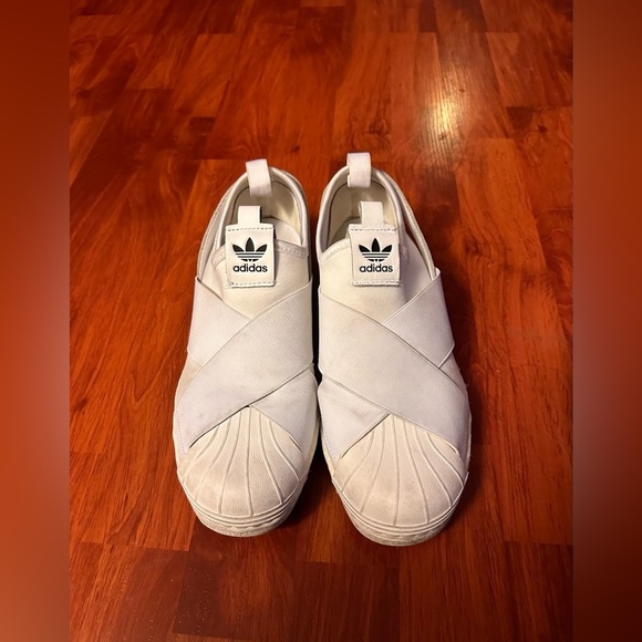 Adidas Superstar Slip-On White Women’s Shoes - Picture 1 of 8